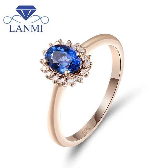 oval genuine blue sapphire wedding band ring diamond in solid 18kt rose gold natural sapphire ring - Sapphire Wedding Ring oval genuine blue sapphire wedding band ring diamond in solid 18kt rose gold natural sapphire ring - Sapphire Wedding Ring