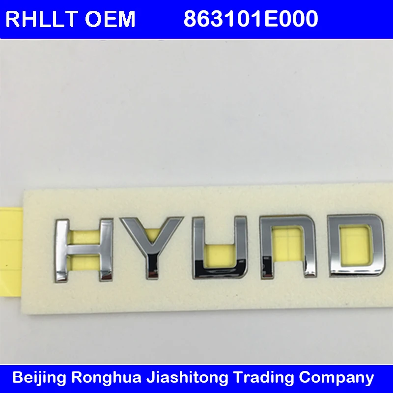 

FOR Hyundai Elantra Accent Sonata santa fe I30 IX25 IX35 tucson Emblem Car Rear Trunk Tail Logo Letters Alphabet Stickers