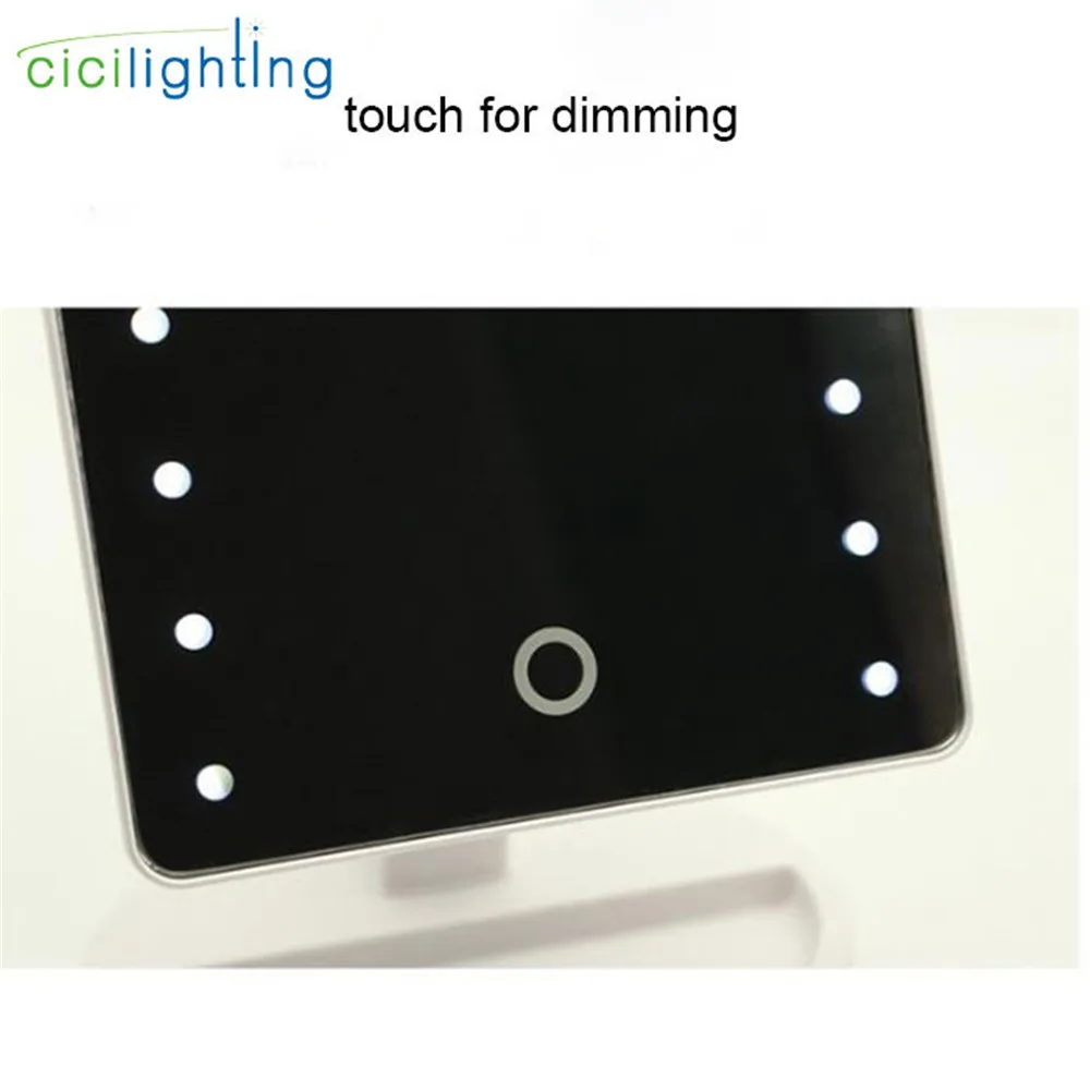  LED Touch Screen Vanity Light Makeup Mirror Table Desktop led lamp black pink white Mirrors Vanity 