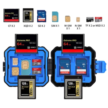 

Waterproof Storage Card Box Shatterproof Memory Card Case Support Storage Of Various Cards TF Card SD Card Box Organizer Box