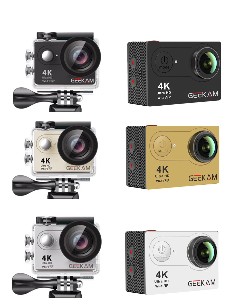 GEEKAM S9 Action camera S9R Ultra HD 4K 1080P 720P WiFi go underwater