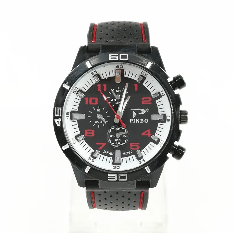 

PINBO 2017 High Quality Quartz Watch Men Military Watches Sport Wristwatch Silicone Fashion Hours wholesale Relogio Masculino