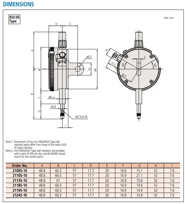 2109S-10 2109SB-10 0-1,0 мм 0,001 мм Mitutoyo индикаторы набора номера стандартного типа meaure CNC инструменты