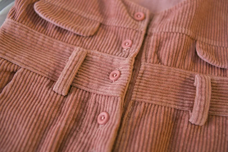 Hot selling autumn kids child 2018 clothes children overall pants for boys trousers girls corduroy pants jumpsuit for girls kids (3)