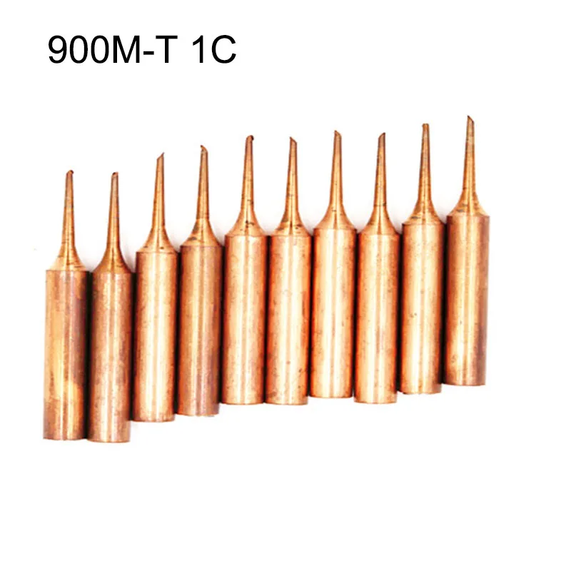 10 шт./лот 900M-T медный паяльник наконечник бессвинцовый паяльник 933.376.907.913.951, 898D, 852D + 1 шт. паяльник