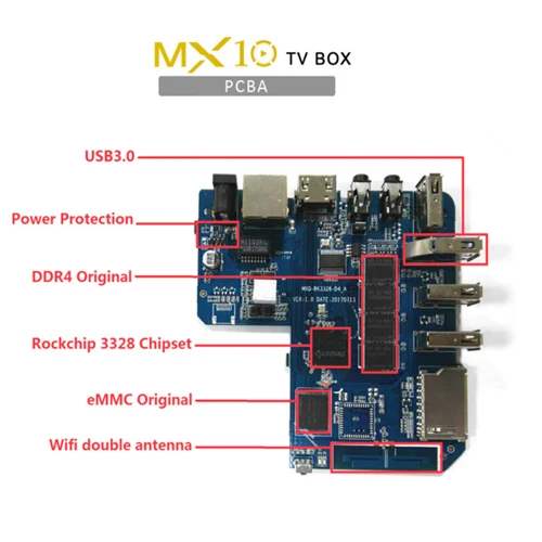 Mx10 ТВ приставка android 9 emmc DDR3 4 ГБ 32 ГБ KoD 18,0 RK3328 mx 10 четырехъядерный 64 бит usb3.0 ТВ приставка Восьмиядерный