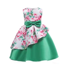 Лето, Детские платья для девочек, платье с цветочным рисунком, вечерние платья, Модное детское вечернее платье, одежда принцессы для девочек на день рождения