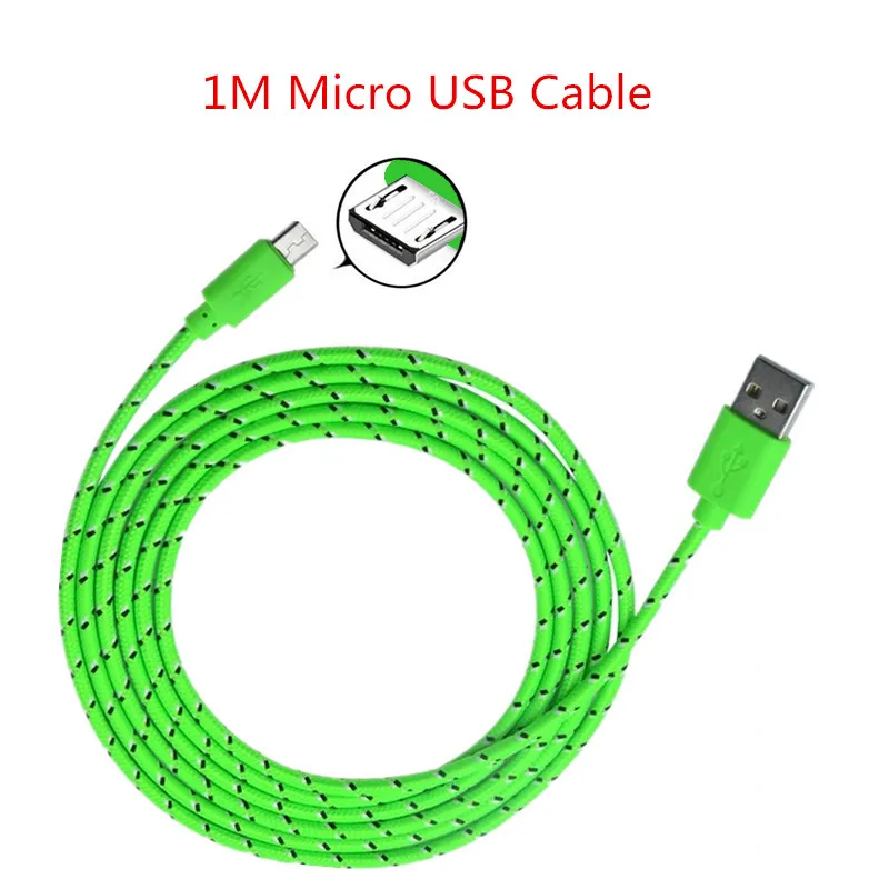 1 м микро usb кабель для зарядки 5 в 2 а ЕС зарядное устройство адаптер для huawei Xiaomi lenovo Vibe X2 Z2 X3 P1 K3 K5 Note S60 S90 A2010 A5000 - Цвет: 1m micro usb cable
