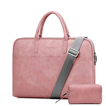 

13.3 14 15.4 15.6 inch PU Laptop Shoulder Bag for Macbook Air Pro 13 15 Laptop Sleeve Case Cover for Xiaomi Lenovo Women Bags