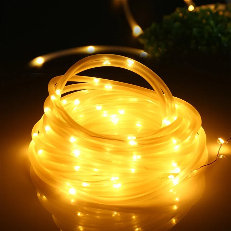 

Ledertek Solar String Lights,33ft 100 LED Solar Rope Lights,Decorative Lamps For Patio Garden Camping Christmas Party Wedding