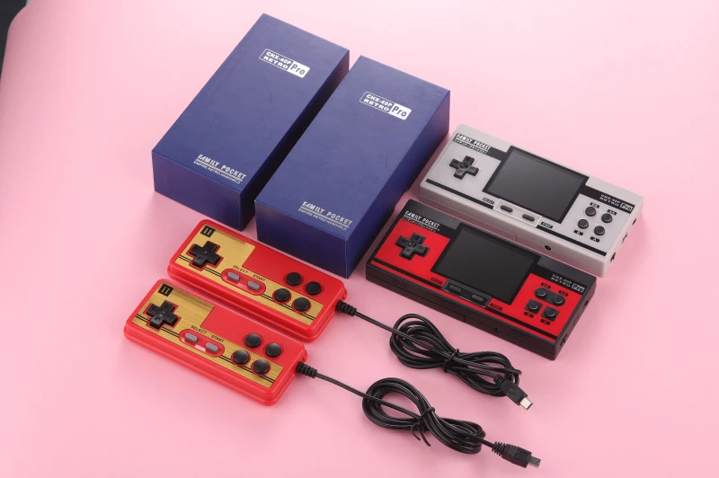 

Coolbaby RS-88 Family Pocket Game Console Retro Portable Mini Handheld Game Player Built-in 348 Classic Games 3.0 Inch Color LCD