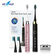 SEAGO S1 Sonic зубная щётка-умный электрический Зубная щётка с 3 щетка режимы отбеливание USB Перезаряжаемые IPX7 Водонепроницаемый Фирменная Новинка