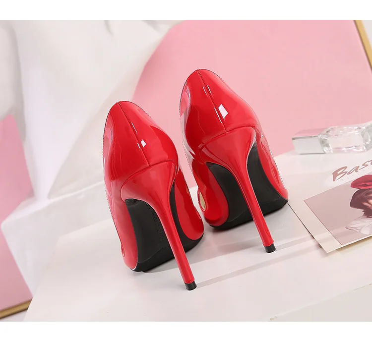 MAIERNISI/женские туфли-лодочки пикантные туфли на высоком каблуке 8 ярких цветов для ночных клубов, свадьбы, офиса женские туфли с закрытым каблуком 11 см, большие размеры 35-47