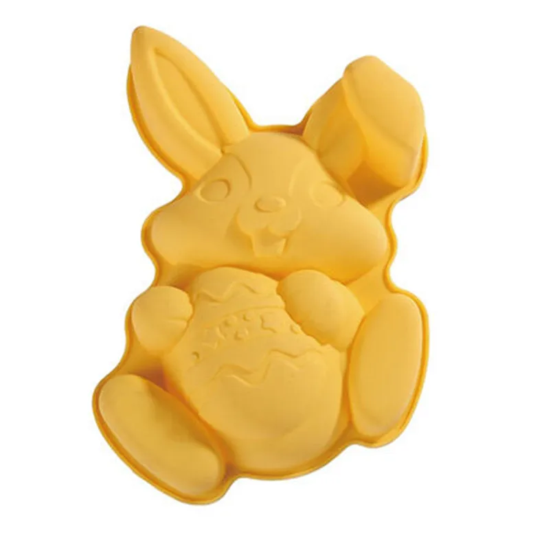 New 1 Hole Easter Bunny Rabbit Cake Molds DIY Silicone Mold Cake Mould Kitchen Accessories Cake