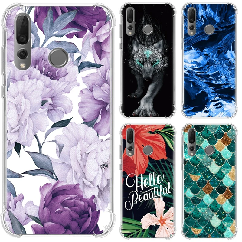 

Phone Case For Huawei Nova 4 Stylish Design Airbag Phone Cover Colorful Painted Anti-falling Back Phone Cover Shell Case