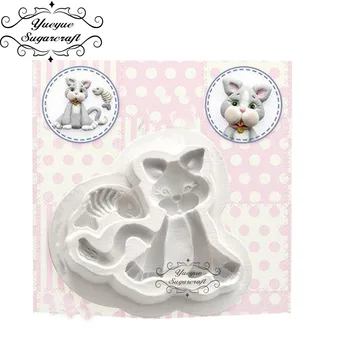 

Yueyue Sugarcraft Cat Silicone mold fondant mold cake decorating tools chocolate
