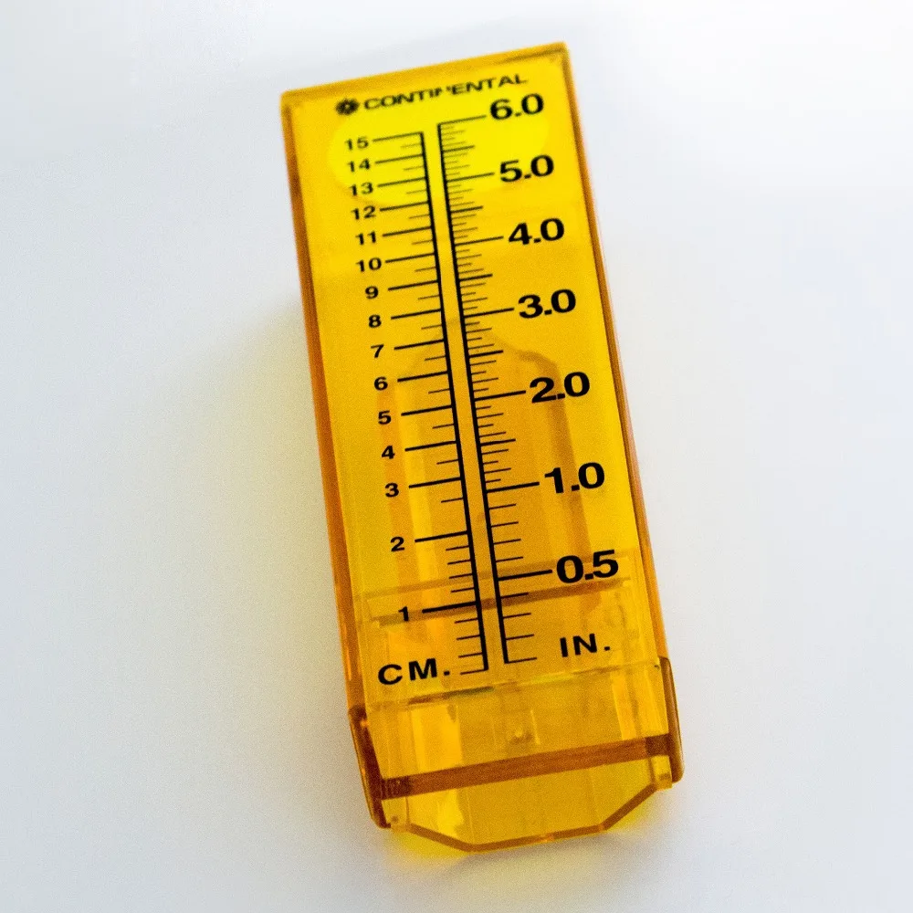 New portable good price light weight yellow plastic rain collector rain