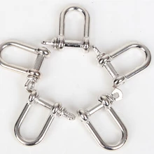 100 шт./лот u/d/o M5 Форма цинковый сплав якорь сережка Открытый выживания Паракорды браслет пряжка travel kit