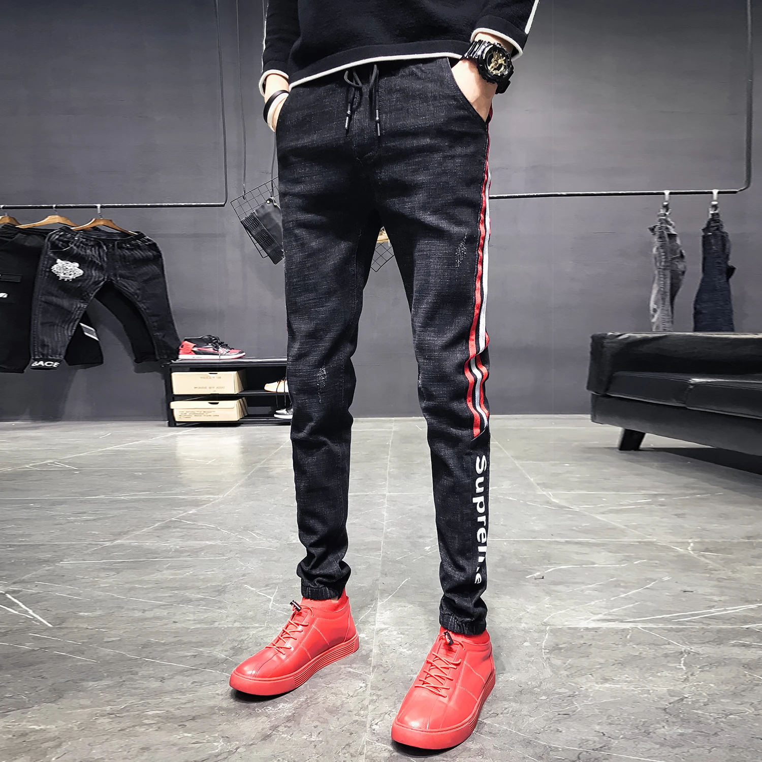 Designer Jeans Men High Quality Distressed Brand Jeans for Men Skinny Clothes 2018  Winter Jeans