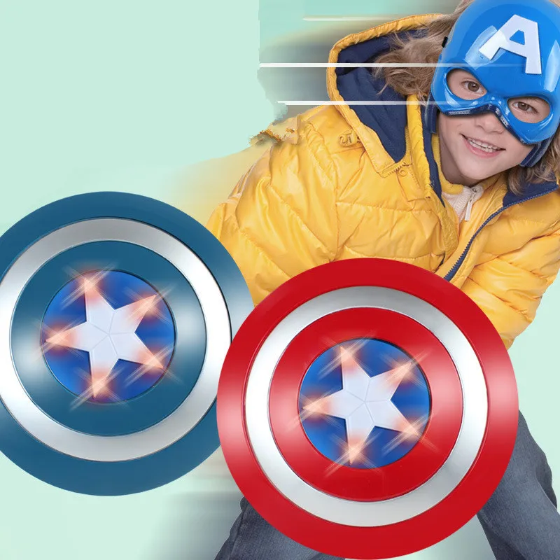

The Avengers 2 America Captain 32CM luminous Sound Shield + Mask imitate Cosplay property Toy kids costume party child kids gift