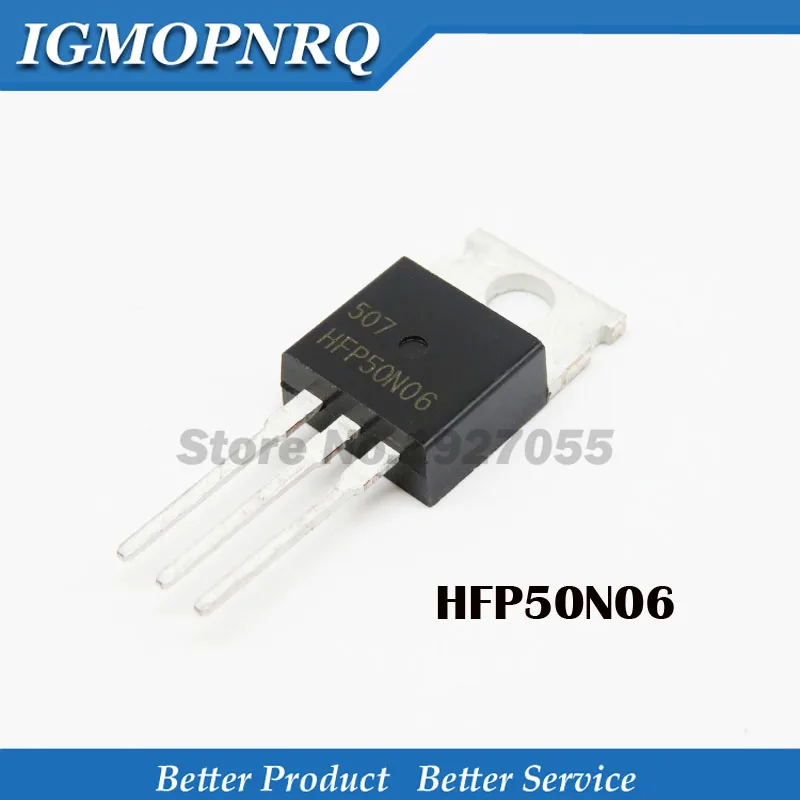 

10pcs/ HFP50N06 FQP50N06 RFP50N06 KIA50N06 TO-220 60 v50a NPN MOS field effect tube