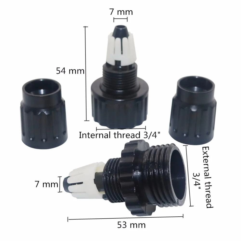 1 компл. 3/4 ''внутренняя резьба сад Быстрый разъемы с 3/4'' 2-контактный разъем клапан американской Стандартный орошения полива Поставки