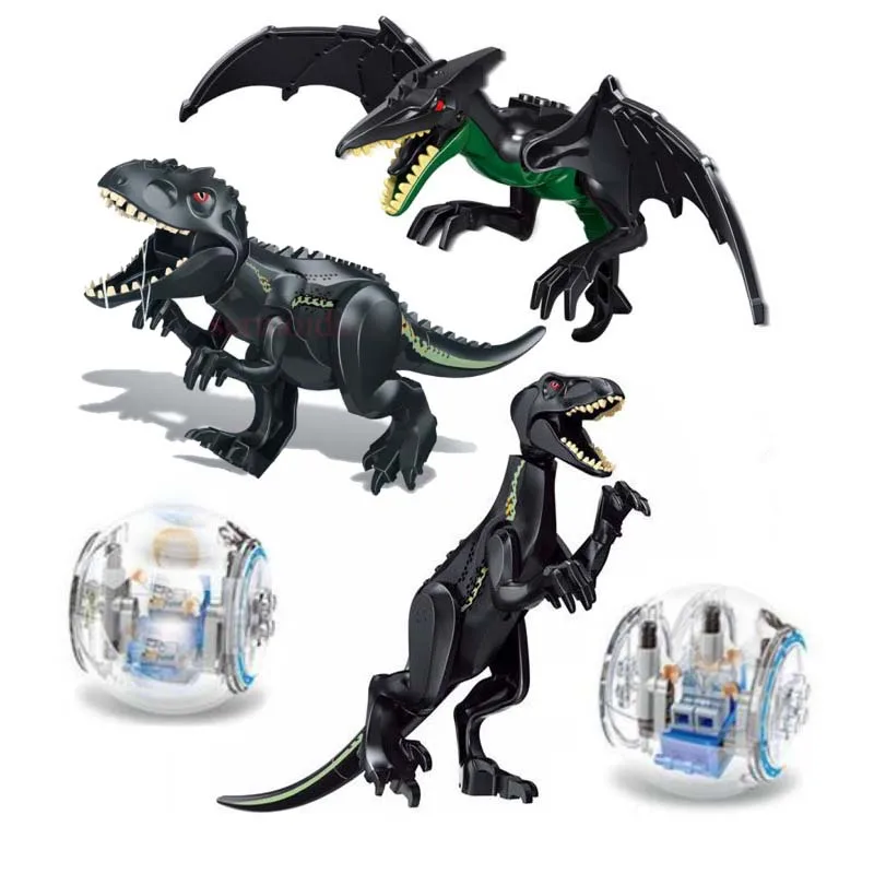 Dinosaurs Toys T-rex Compatible Legoingly Jurassic World 2 Sets Blocks Building Animals Model Brick Figures For Kids Gift