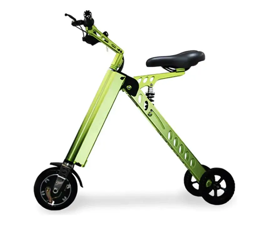 Mini bicicleta eléctrica plegable inteligente batería de litio portátil bicicleta de viaje multicolor batería de litio vehículo eléctrico