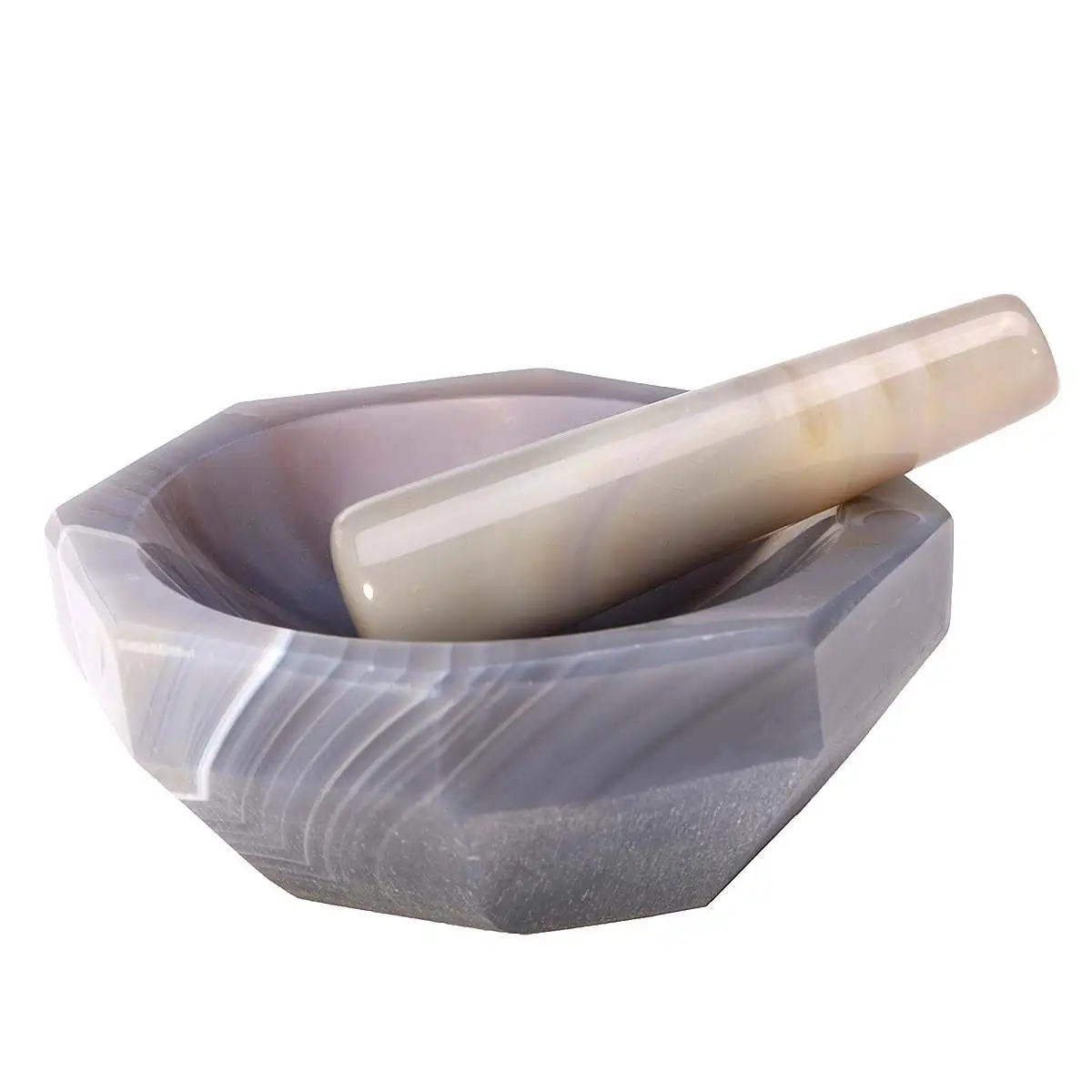 

2 Size Natural Agate Spice Mills Mortar Grinder Set Handheld Seasoning Mills Garlic Pepper Mixing Pot Mortar Pestle Kitchen Tool