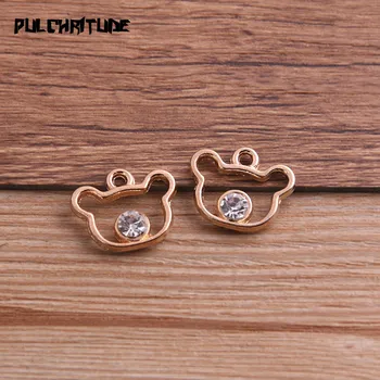 

6pcs 15*18mm Alloy Metal Drop Oil Animal Cat Charms Pendant For DIY Bracelet Necklace Jewelry Making