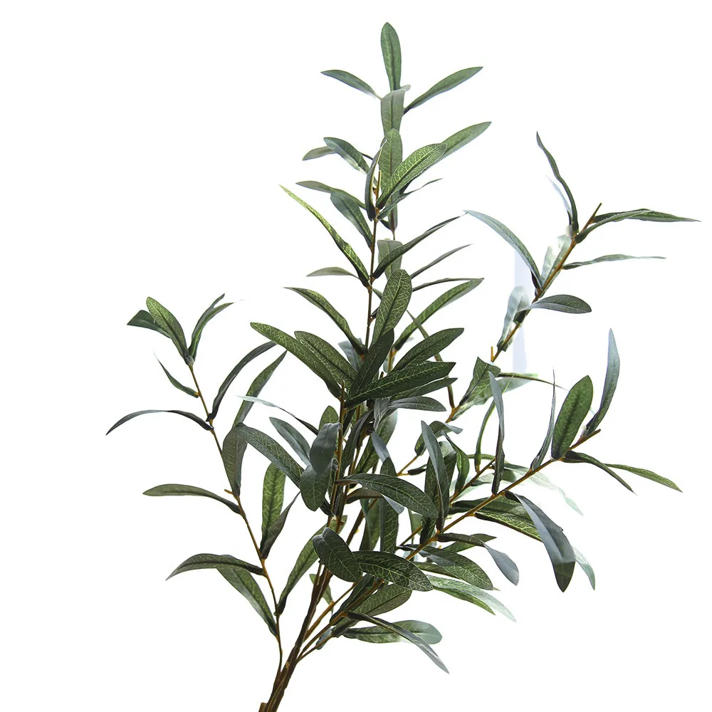 

100cm artificial plants Olive Tree Branches leaf with olive fruit leaves for Wedding Party Home Garden decoration accessories416