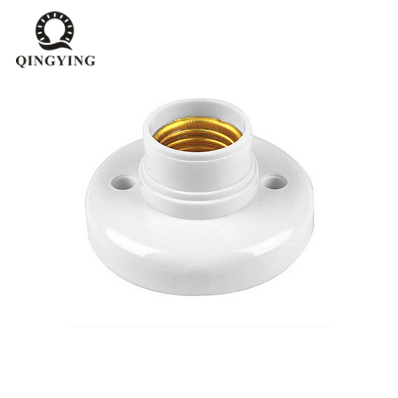 

2pcs E27 lamp holder, 78mm x 39mm Round Lamp Bulb Socket Light Bases Holder, flame Retardant Fireproof Material