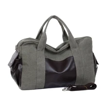 Wohlbege мужские холщовые дорожные сумки Ретро Повседневная Студенческая сумка на плечо Лоскутная большая емкость мужской компьютер