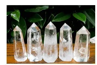 

68051+++ 5PCS NATURAL TRANSPARENT CLEAR QUARTZ CRYSTAL POINT Healing