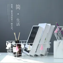 Кованого железа для хранения торт подставка с опорами современный Рабочий стол Полка для ванной