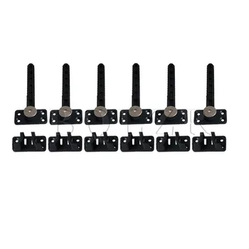 

BQLZR 14x6cm Plastic Sectional Sofa Invisible Interlocking Sofa Connector Bracket with Hardware Pack of 6