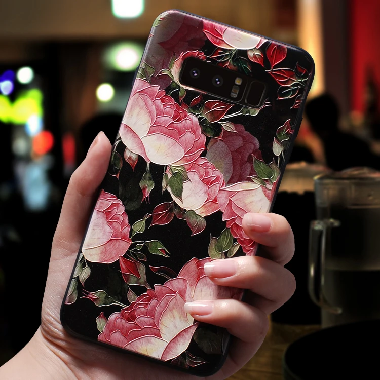 3D Emboss Coque Cases For Samsung Galaxy A51 J7 J3 J5 Prime A3 A5 J4 J6 J8 A6 A8 S7 S8 S9 Plus A7 2018 2016 2017 Note 8 9 Case | Мобильные
