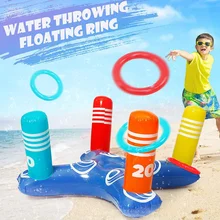Надувная плавающая кольцеброс, пляжный водный бассейн, игрушка, интересные летние игры на открытом воздухе, детская вечеринка, водные игры