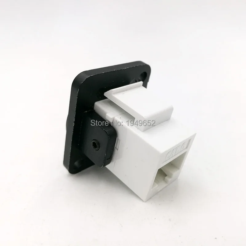 Сетевой разъем Rj45 металлическая панель типа d монтаж CAT5E CAT6|cat6 rj45 connector|cat6 connectorl