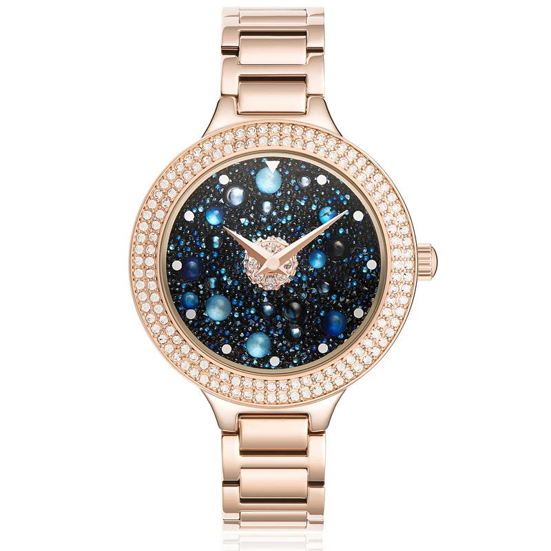 

New 3D Universe Female Quartz Watch Woman Rose Gold Bracelet Waterproof Watch Ladies Fashion Table Top Brand Luxury Reloj Mujer