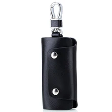 Деловой кошелек для ключей, натуральная кожа, держатели ключей, Edc, ключница, тонкий, двойной, RFID Bloking, кошелек для мужчин и женщин