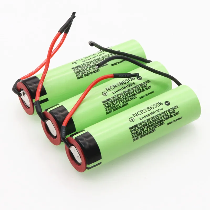 4 шт./лот NCR18650B 3,7 v 3400 mAh 18650 литиевая аккумуляторная батарея Сварка Силикагель кабель DIY батареи