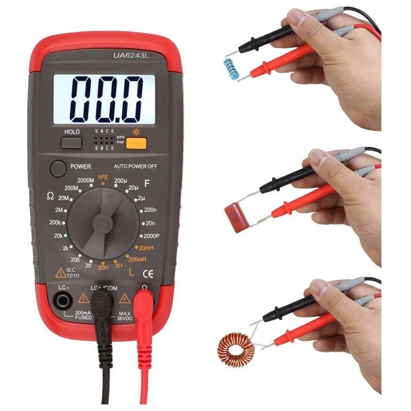 Kopen ELEG UYIGAO Digitale Multimeter Dmm Weerstand Capaciteit Inductie Lcr Multi Meter Tester Met Achtergrondverlichting