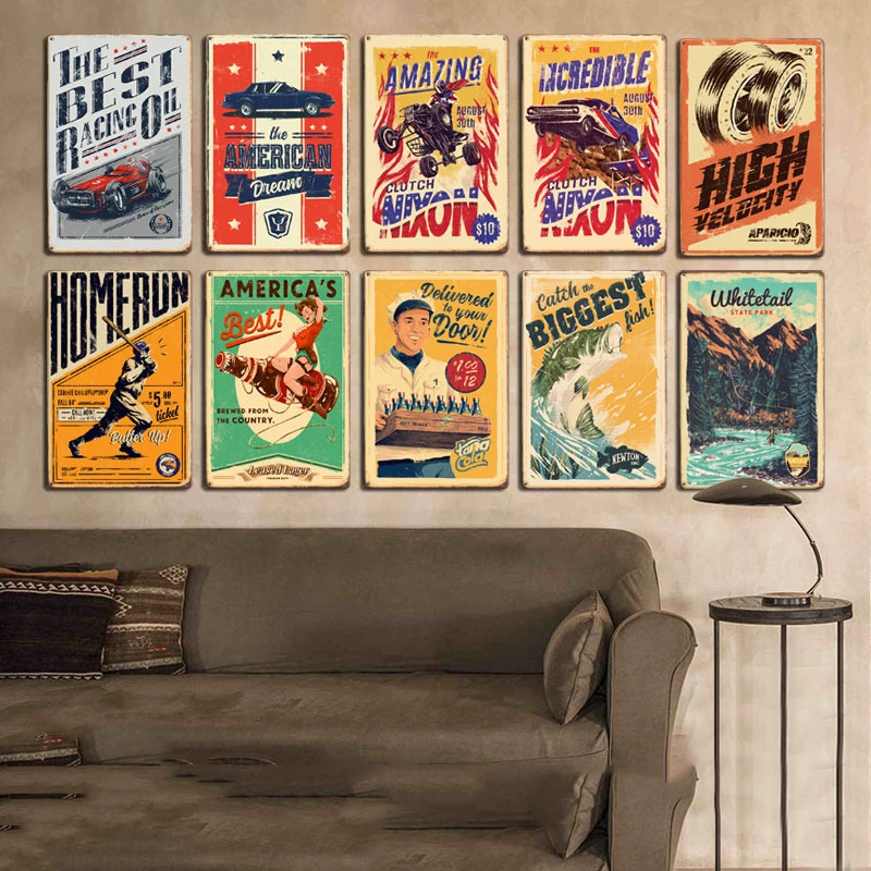 

Targhe Metallo Vintage America's Pub Signs Placa Decorativa Metal Wall Art Size:20*30CM