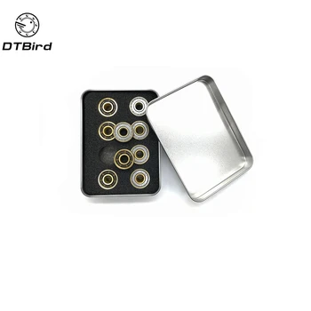 

8pc/set Gold Skateboard Bearing 608 Wonderful Speed Skate wheel Bearing Pro Slalom Rollerski scooter wheel 8mm bearing