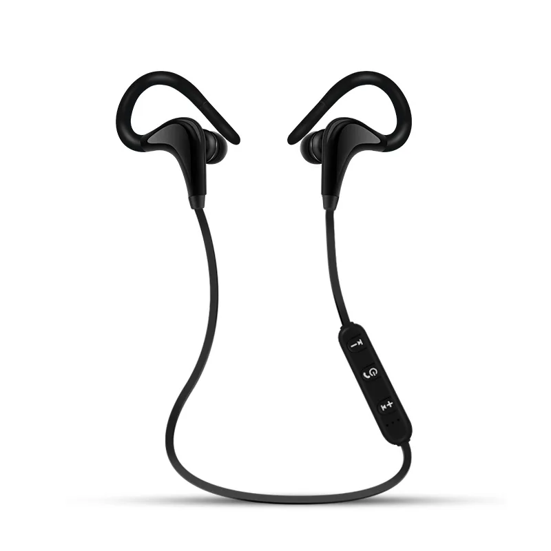 Беспроводные Bluetooth наушники спортивные свободные руки с крючком красная