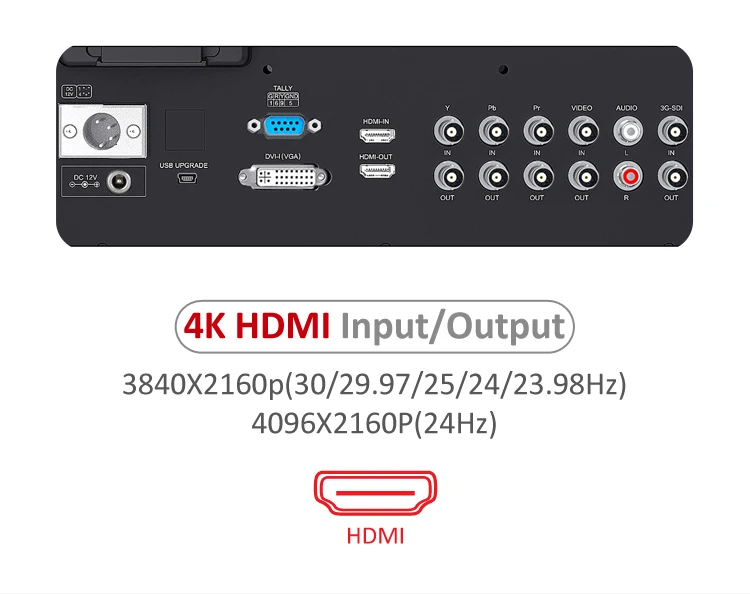 Seetec 4K173-9HSD-192 17,3 дюймов алюминий 1920x1080 Full HD 3G-SDI HDMI 4K широковещательный монитор с AV YpbPr