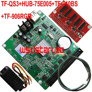 

TF-QS3+HUB-75E005+TF-910BS+TF-906RGB Brightness Sensor+Temperature & Humidity Sensor USB Full color LED control card