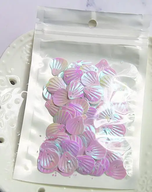 10g white Волшебная перламутровая оболочка, блестки, наполнитель для слизи, Подарочная игрушка для детей, Lizun DIY, блестящие клейкие аксессуары, украшения - Цвет: 10g white