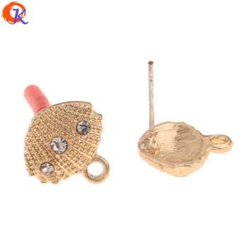 

Cordial Design 100Pcs 12*12MM Jewelry Accessories/Hand Made/Earrings Stud/Shell Shape/DIY Making/Jewelry Findings Component
